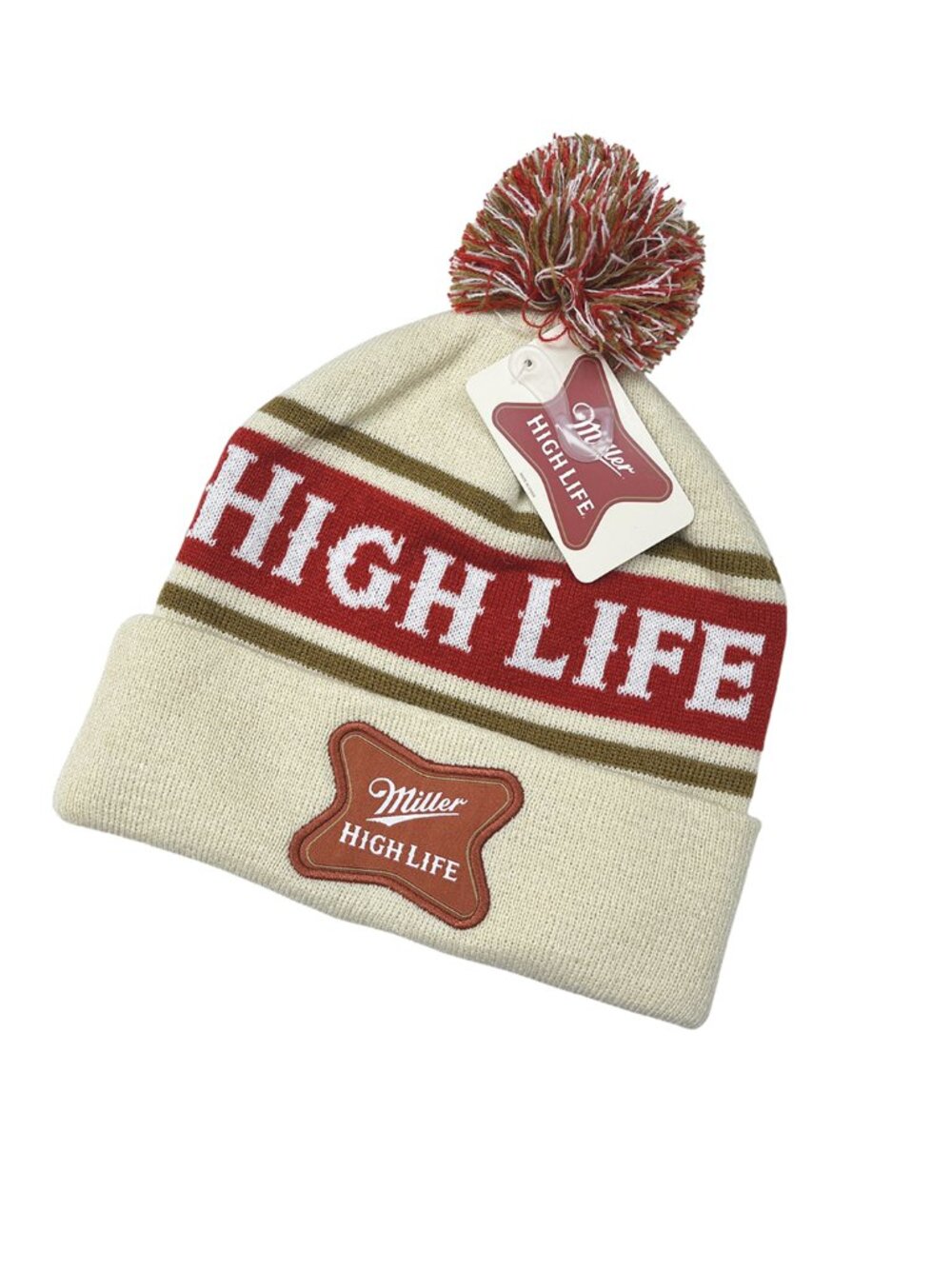 Miller High Life Pom Beanie NWT